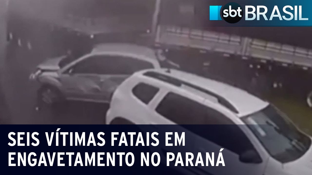 Engavetamento deixa pelo menos seis vítimas fatais no Paraná | SBT Brasil (02/09/23)