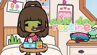 *SICK DAY ROUTINE* In Toca World! 🤧 | *WITH VOICE 🔊* | Toca Life World TikTok Roleplay