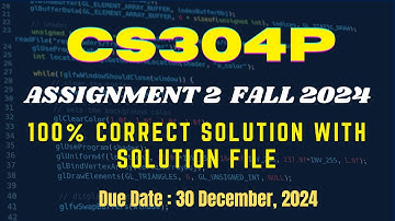 Cs304P Assignment 2 Solution Fall 2024 || Cs304P Complete Assignment 2 Solution | By ART