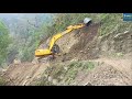 Multi Excavators-Same Hilly Work-Cutting Hill-Removing Road Dirt-Excavators Video