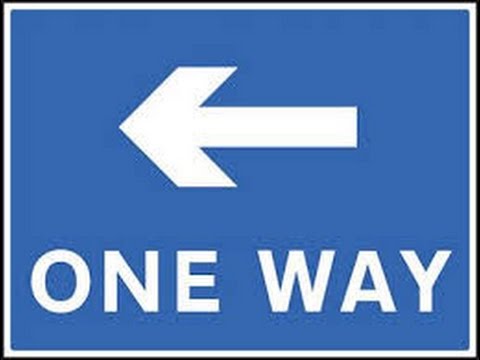 One Way Right Sign