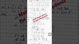 #Matrices (continued ),solved exercise 5.2 for 12th class students #maths