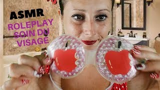 ASMR Français Soin du visage entre maman (Masque, Huile de coco) , Facial care