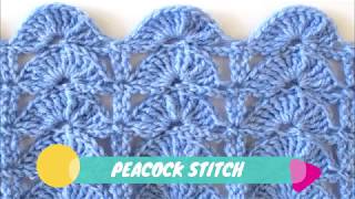 How to Crochet Peacock Stitch by Amira Crafts 5,420 views 5 years ago 11 minutes, 34 seconds