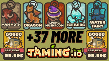 [LIVE] Unlocking Every Pet In Taming.io *140,000 Golden Apples*