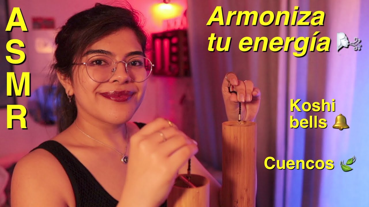 ASMR Koshi Bells 4 Elementos 🍃🔥🌊🌬 Cuencos tibetanos para relajarte