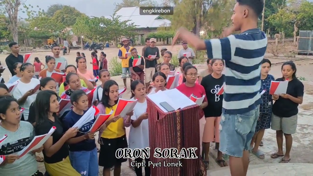 ORON SORAK || Cipt. Pyet Lonek || Latihan Koor Misa Perdana P. Gius Wotan, SVD