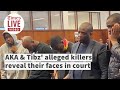 Akas alleged killers reveal faces in court
