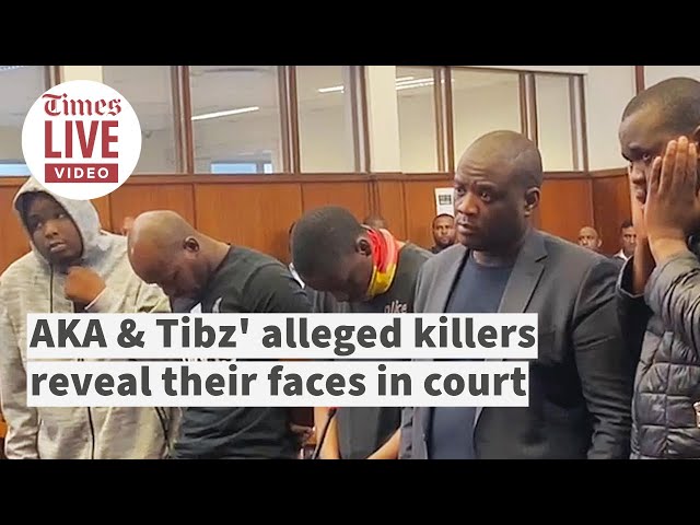 AKA's alleged killers reveal faces in court class=