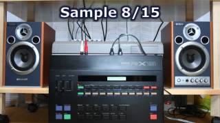 YAMAHA RX15 Drum Machine Sound Check / Some Rhythm Patterns