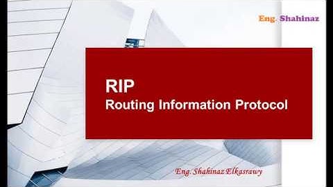 43_ببساطة مع مهندسة شاهيناز | RIP | Routing Information Protocol