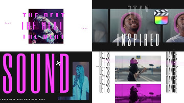 Music Vibes Modular Template for Final Cut Pro — MotionVFX