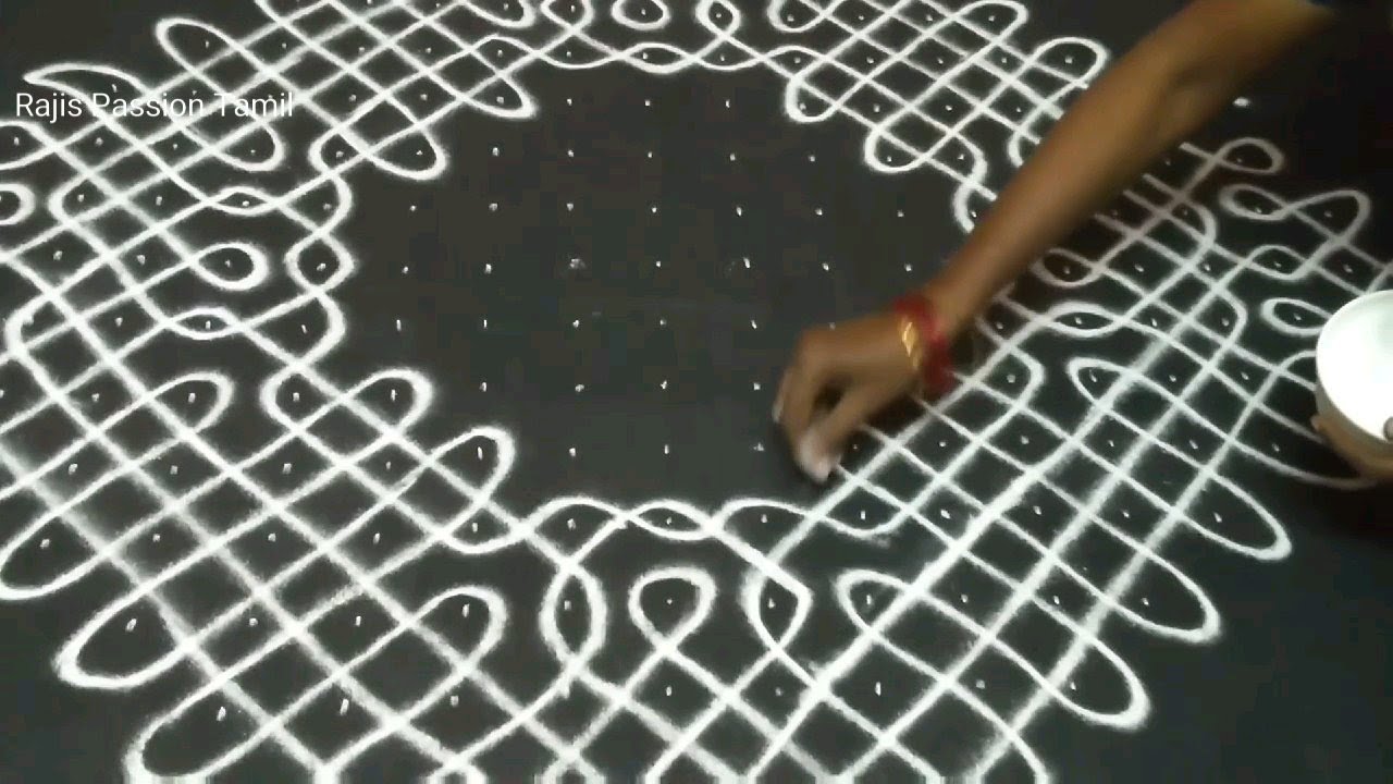 21-1 dot Maargazhi Special Sikku Kolam|| Maargazhi maadha Kambi Kolam-6|| Rajis Passion Tamil