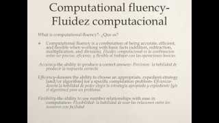 Computational fluency presentation-EBI