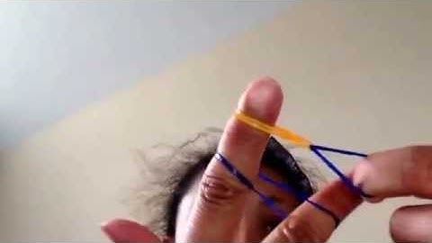 Two colour fishtail bracelet with only your fingers