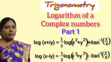 TRIGONOMETRY/LOGARITHM OF A COMPLEX NUMBERS/RESULT 1&2/KS UG MATHS