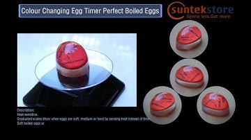 SuntekStore.com $3.18 Free Ship Color Changing Egg Timer Perfect Boiled Eggs