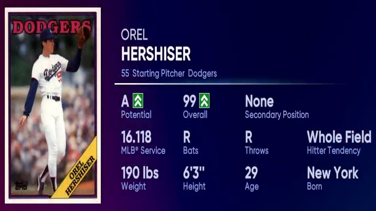 How To Create Orel Hershiser Mlb The Show 22 