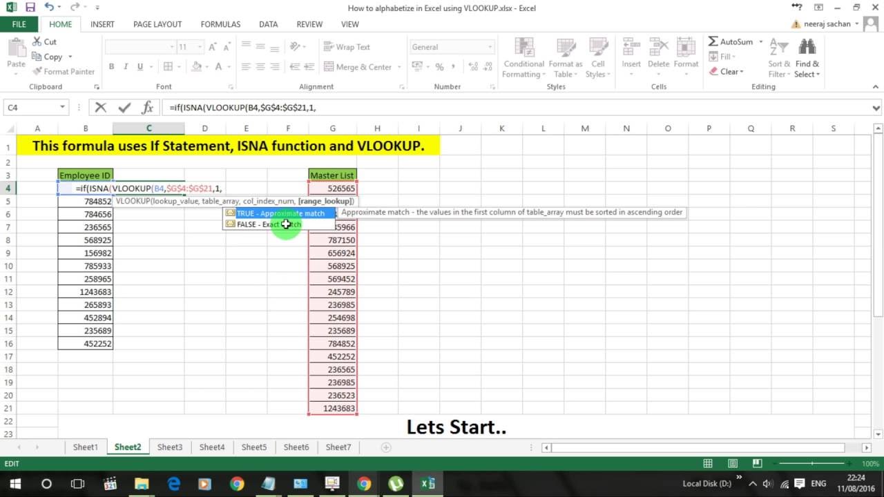 Excel magic trick if statement isna function and vlookup trick4 youtube