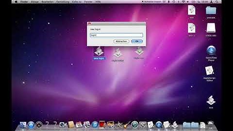 Make on Apple Script a Login and Passwort