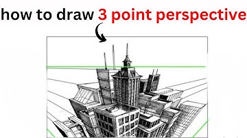 How to Draw 3 Point Perspective | Step by Step