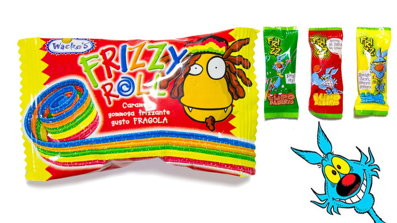 Mega Long Chewing Gum Tape Frizzy Roll. Сandy Lupo Alberto Frizz. YouTube