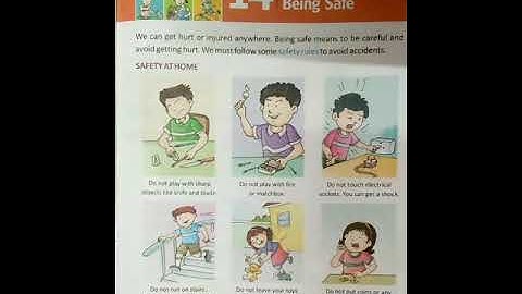 Being Safe (Class I, EVS, Ch-14) | KIDZ MILLENNIUM SCHOOL, ROORKEE