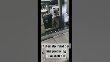 Fully automatic rigid box machine, fully automatic clamshell box making machine.