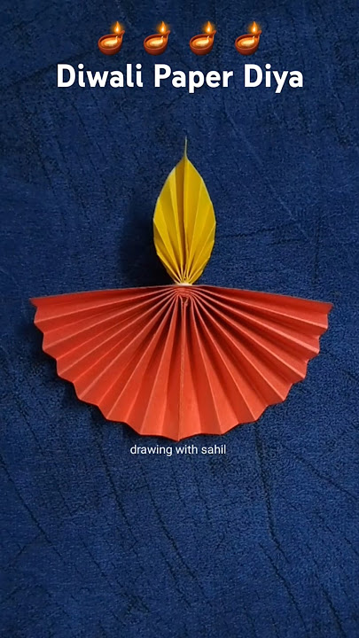 Paper Diya Making at Home🪔diya kaise banaen #diwali #diya #diwalidecoration #decor #craft #diy