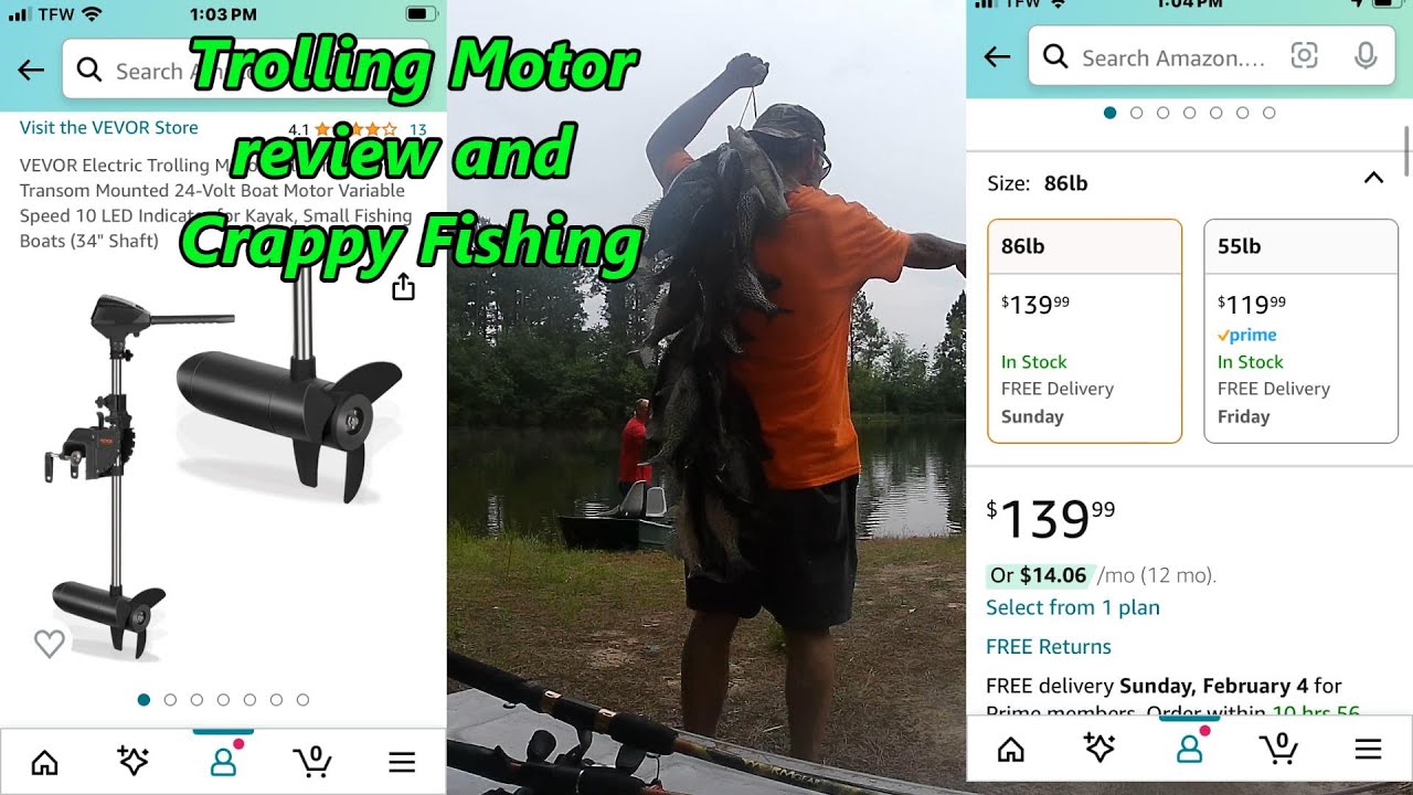 Trolling Motor Review, and Crappy Fishing