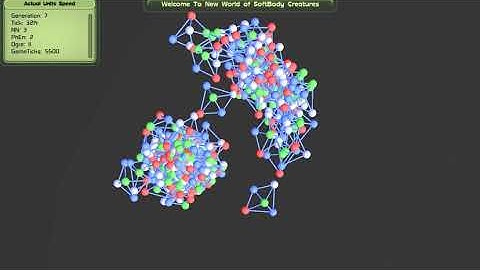 Simple form SoftBody Creatures Neural network Genetic Algorithm