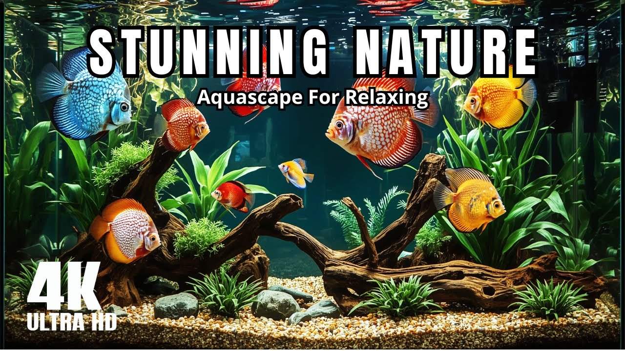 AQUASCAPE PEACEFUL FISH TANK AMBIENCE TO QUIET YOUR MIND