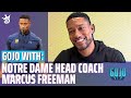 Notre Dame Head Coach Marcus Freeman talks win over Clemson with Mike Golic Jr. | GoJo