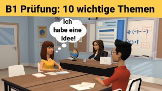 Устный экзамен по немецкому языку B1 |Планируем что-то вместе/диалог| 10 важных тем|говорить часть 3