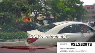 11oct2026 kim yan road #SLS8201S mercedes cla180 snatch parking lot from honda waiting for the lot