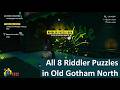 Lego Batman LDK: All 8 Riddler Puzzles in Old Gotham North