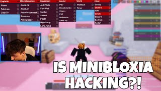 MINIBLOXIA Got Caught Hacking LIVE ON STREAM?!?! (Roblox Bedwars)