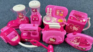 10 minutes SatisFying with Unboxing Hello Kitty Mini Kitchen and Appliances ASMR (no music)
