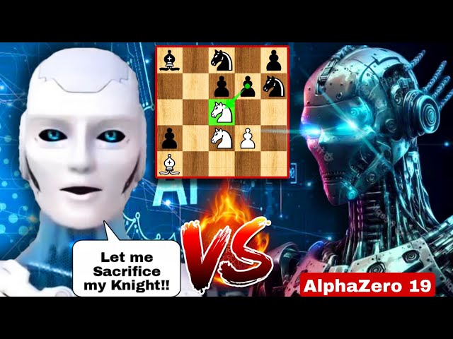 AlphaZero (4100 Elo) SACRIFICED his ROOK Against Stockfish 16 (4200 Elo)