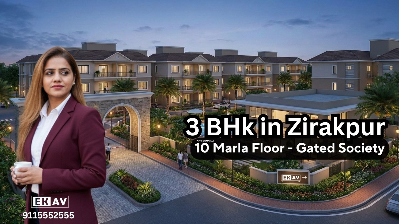 3 BHK Flats in Zirakpur Ready to Move  | Near Chandigarh