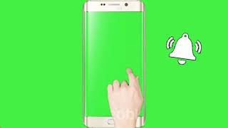 (No Copyright) Green Screen Hand, Mobile, Subscribe, Bell Intro HD