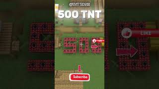 500 TNT Explosion in Minecraft 💥 NOTHING SURVIVED! #Minecraft #tnt #minecraft #gaming #games