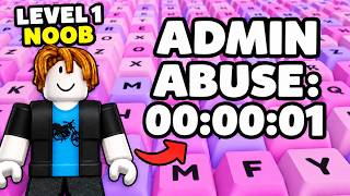 STARTING OVER During ADMIN ABUSE In +1 Speed Keyboard Escape..
