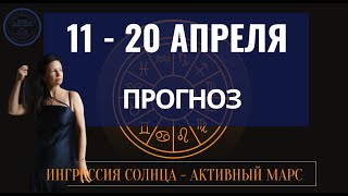 АСТРОПРОГНОЗ 11 - 20 АПРЕЛЯ. ШКОЛА АСТРОЛОГИИ ЕЛЕНЫ НЕГРЕЙ