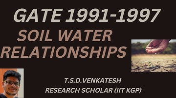 Target GATE ESE | Geotechnical Engineering | GATE PYQ Questions on soil water relationships