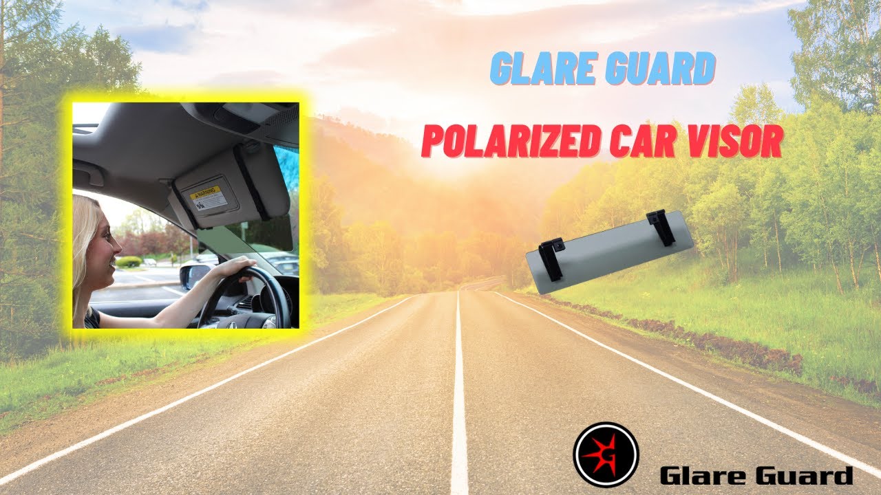 Gray Glare Guard Polarized Car Visor Extender  Eliminate Sun Glare with a  Sun Visor Extender 
