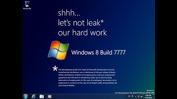 Taking a look at Windows 8 Build 7777