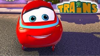 Train cartoon | Super wings | Collection 18