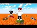 MINECRAFT PERO LA LAVA SUBE CADA SEGUNDO!! 😯 😯....... 