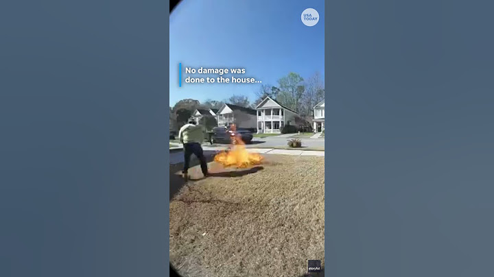 Dramatic doorbell video captures dry grass ignite within seconds #Shorts